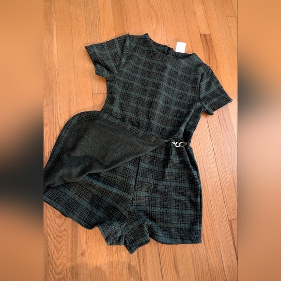 Zara Black and Green Checkered Dress - Picture 6 of 6